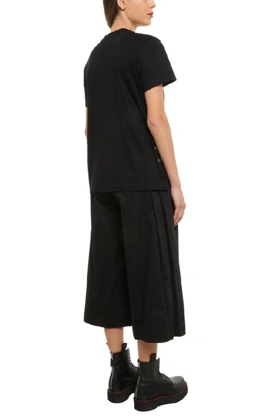 Shop Moncler Genius Moncler X Noir Kei Ninomiya Pleated Cropped Trousers In Black
