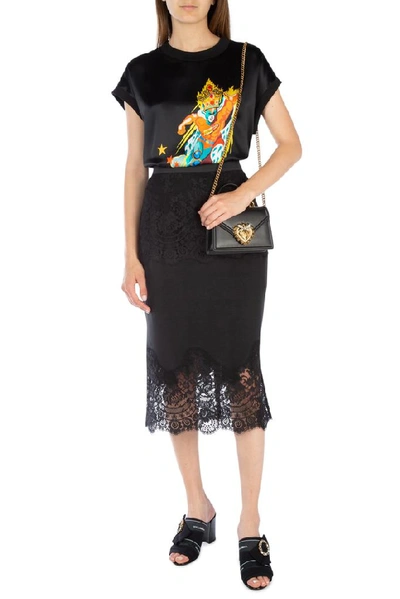 Shop Dolce & Gabbana Hero Of My Life Print T In Black