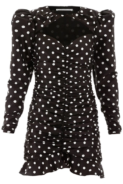 Shop Alessandra Rich Polka In Black