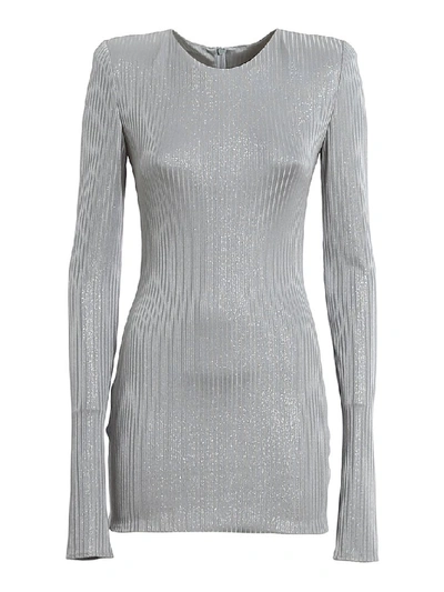 Shop Alexandre Vauthier Bodycon Dress In Grey