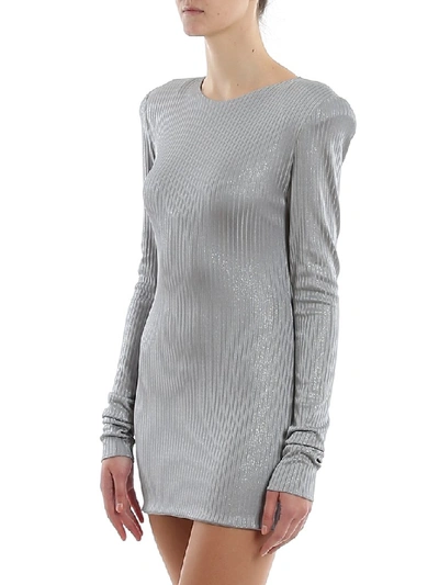 Shop Alexandre Vauthier Bodycon Dress In Grey