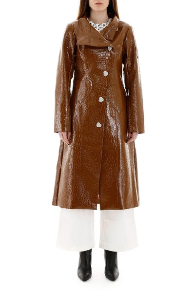 Shop Saks Potts Tejano Trench Coat In Brown