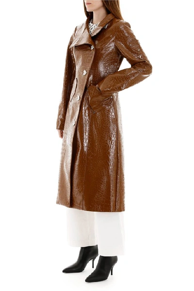 Shop Saks Potts Tejano Trench Coat In Brown