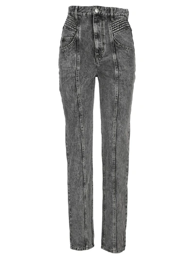 Shop Isabel Marant Étoile Henoya Jeans In Grey