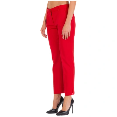 Shop Dolce & Gabbana Cropped Tapered Pants In Red