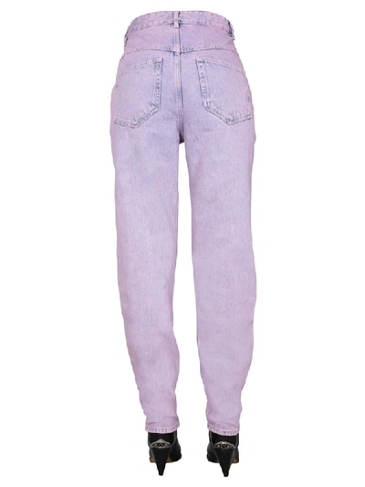 Shop Isabel Marant Étoile Henoya High Rise Jeans In Pink