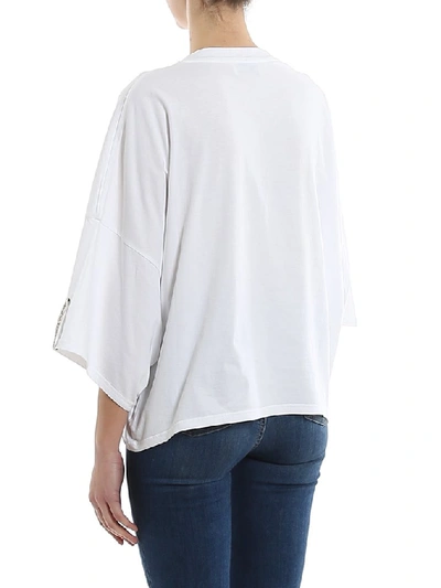 Shop Alexandre Vauthier Batwing T In White