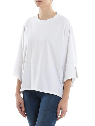 Shop Alexandre Vauthier Batwing T In White