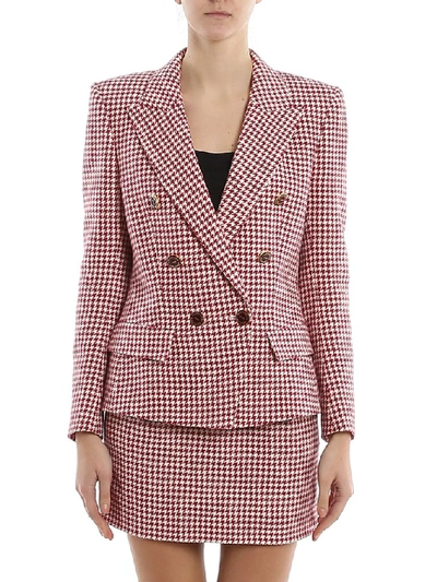 Shop Alexandre Vauthier Houndstooth Double In Multi