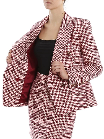 Shop Alexandre Vauthier Houndstooth Double In Multi