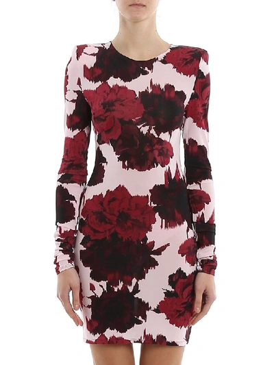 Shop Alexandre Vauthier Floral Printed Bodycon Dress In Multi