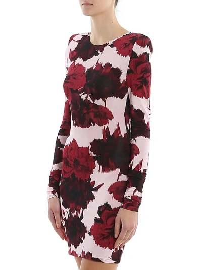 Shop Alexandre Vauthier Floral Printed Bodycon Dress In Multi