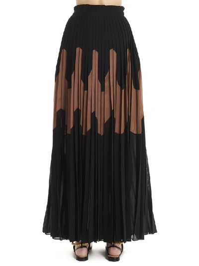 Shop Jil Sander Pleated Skirt In Black
