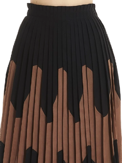 Shop Jil Sander Pleated Skirt In Black