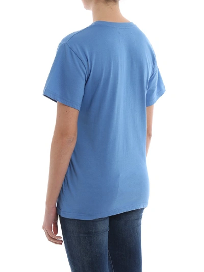 Shop Alberta Ferretti Monday Embroidered T In Blue