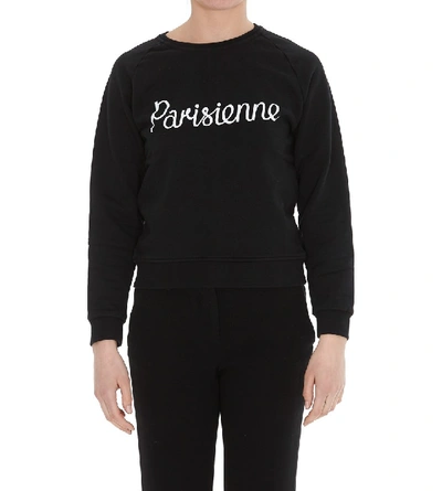 Shop Maison Kitsuné Parisienne Sweatshirt In Black