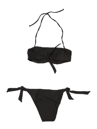 Shop Alberta Ferretti Sequinned Bikini In Black