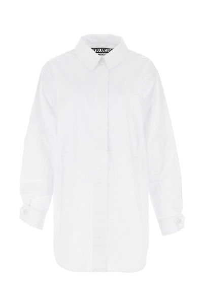 Shop Jacquemus La Chemise Loya Shirt In White