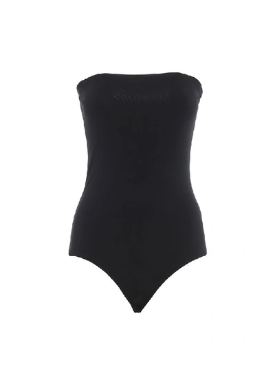 Shop Alexandre Vauthier Strapless Bodysuit In Black