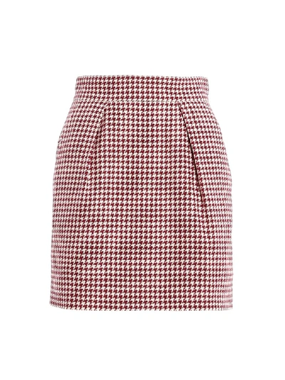 Shop Alexandre Vauthier Houndstooth Mini Skirt In Multi