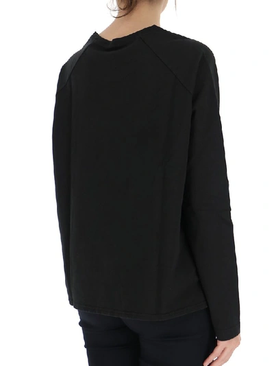 Shop Barena Venezia Barena Cropped Sweatshirt In Black
