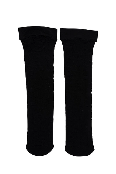 Shop Fendi Ff Mesh Socks In Black