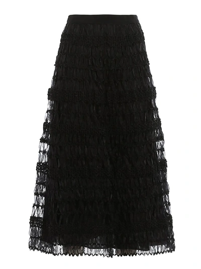 Shop Weekend Max Mara Midi Skirt In Black