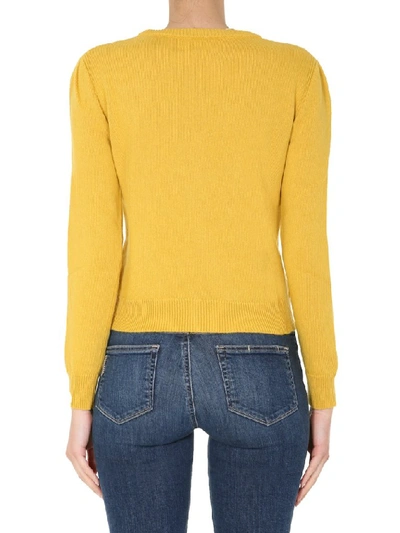 Shop Alberta Ferretti Love Me Starlight Sweater In Yellow