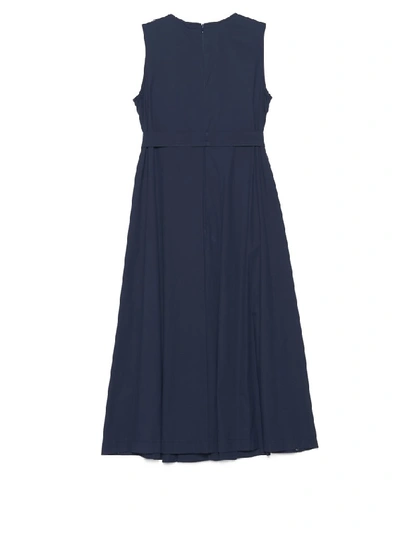 Shop Max Mara 's  Sleeveless Midi Dress In Blue