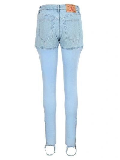 Shop Y/project Y / Project Sheer Stirrups Pants In Blue