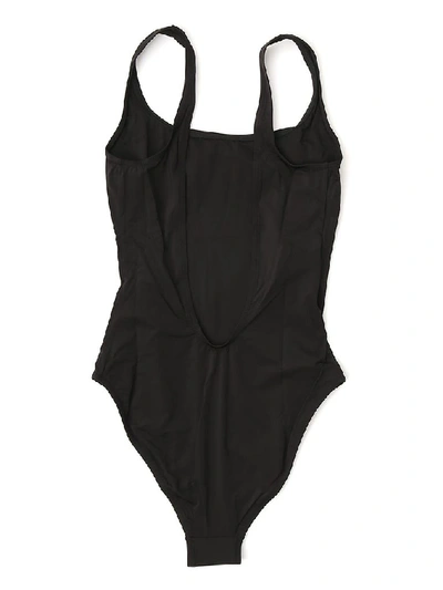 Shop Alberta Ferretti Sequinned Swimsuit In Black