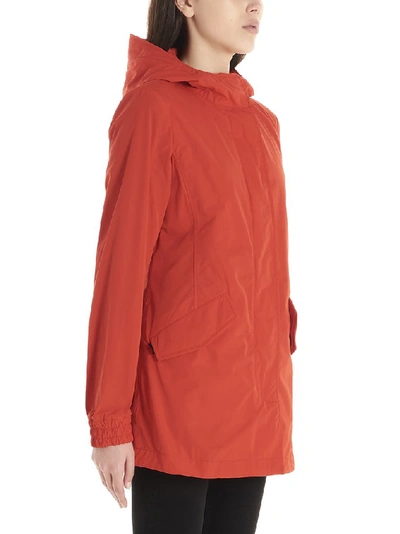 Shop Woolrich Summer Parka In Red