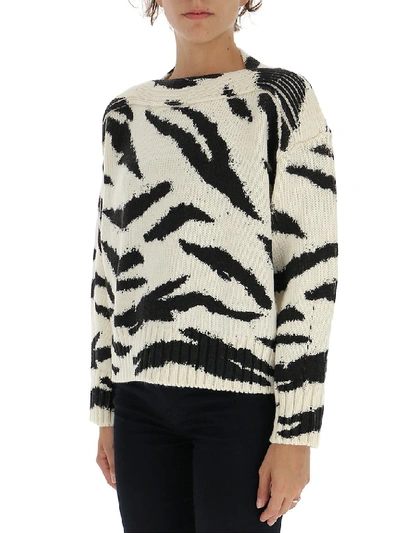 Shop Philosophy Di Lorenzo Serafini Animal Pattern Sweater In Multi