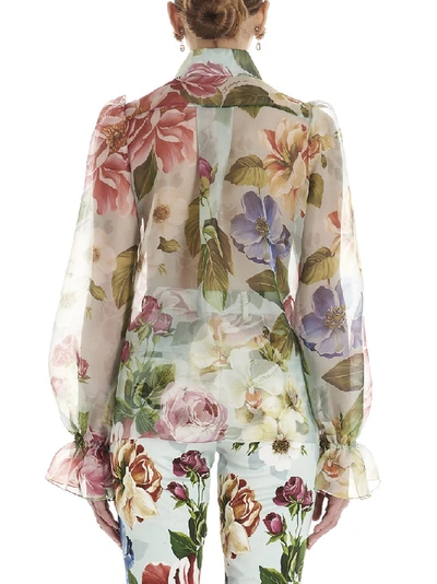 Shop Dolce & Gabbana Floral Print Shirt In Multi