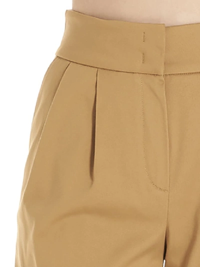 Shop Alberta Ferretti High Waist Shorts In Beige