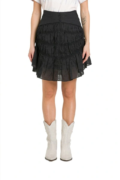 Shop Isabel Marant Sydney Mini Skirt In Black