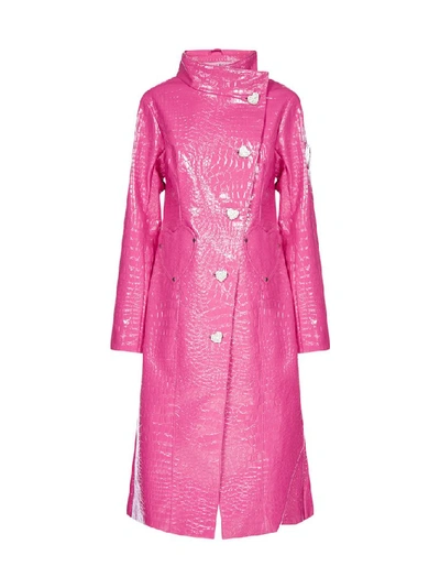 Shop Saks Potts Tejano Trench Coat In Pink