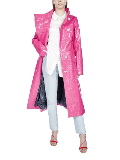 Shop Saks Potts Tejano Trench Coat In Pink