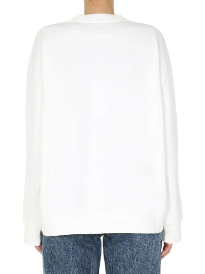 Shop Mm6 Maison Margiela Bouquet Patch Jumper In White