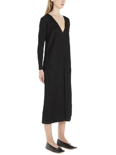Shop Issey Miyake Pleats Please By  Monthly Colours V In Black