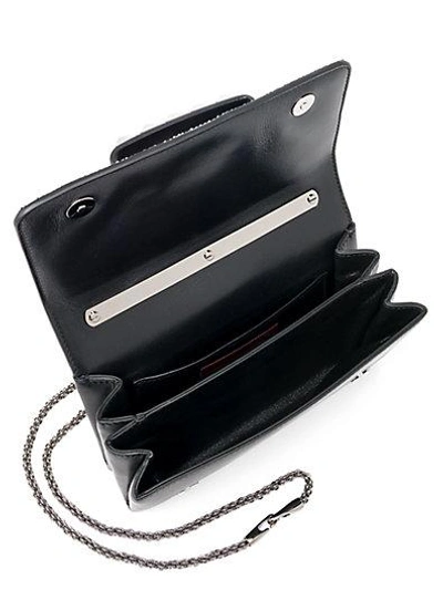 Shop Valentino Va Va Voom Embellished Shoulder Bag In Black