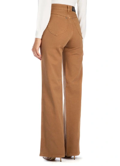 Shop Alberta Ferretti Flared Jeans In Brown