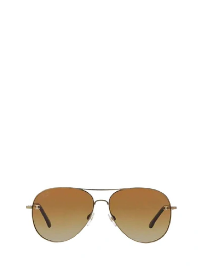 Pre-owned Chanel Aviator Frame Sunglasses In Multi