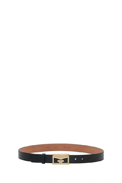 Shop Givenchy Logo Belt In Black