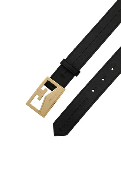 Shop Givenchy Logo Belt In Black