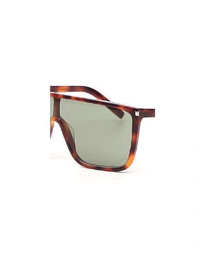 Shop Saint Laurent Eyewear Sl 364 Shield Sunglasses In Multi