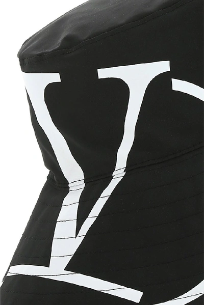 Shop Valentino Vlogo Bucket Hat In Black