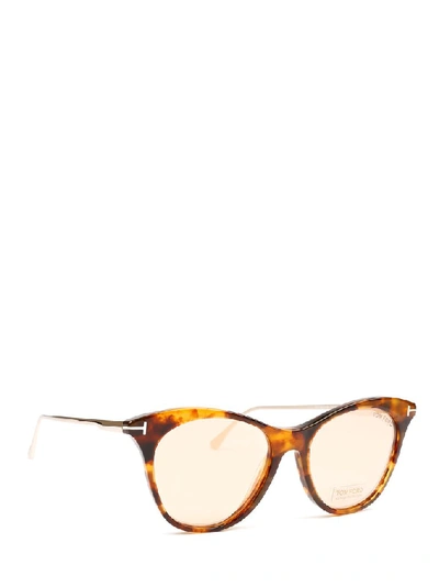 Shop Tom Ford Eyewear Cat Eye Frame Sunglasses In Multi