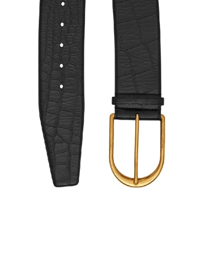 Shop Saint Laurent Corset Belt In Black