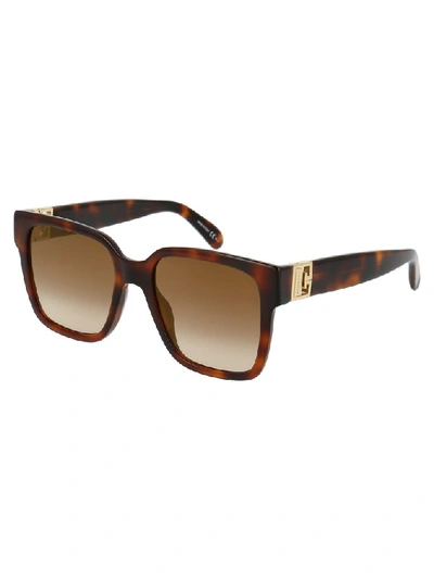 Shop Givenchy Eyewear Square Frame Sunglasses In Brown